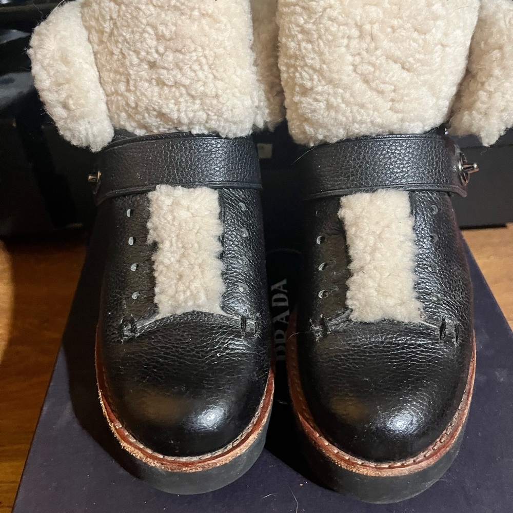 Coach shearling boots